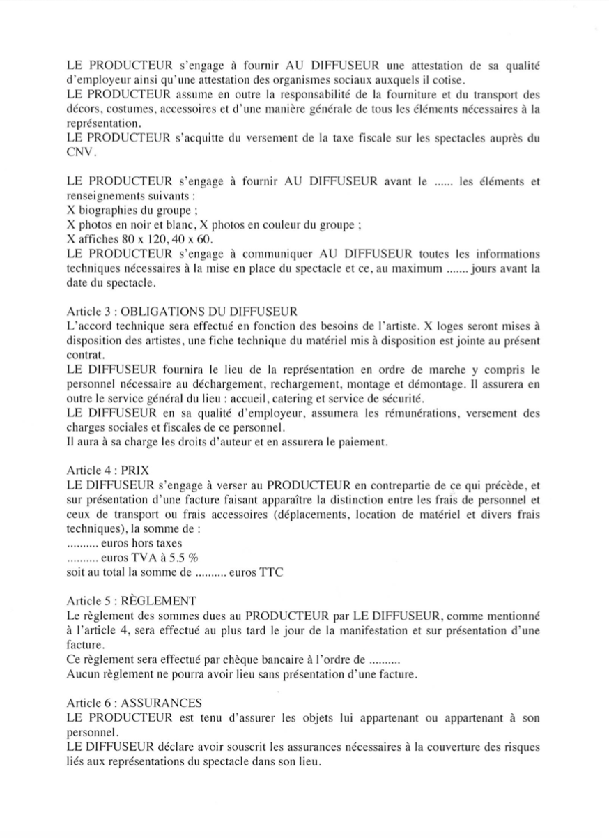 Qu’est-ce qu’un contrat de cession de représentation ou d’exploitation